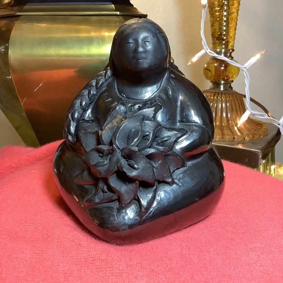 Dona Rosa Barro Negro Oaxaca Mexico Vintage Sculpture - Picture 7 of 9